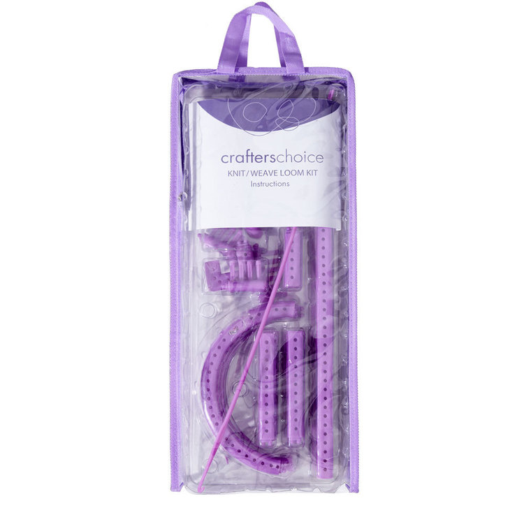 Crafters Choice Knit / Weave Loom Kit Purple