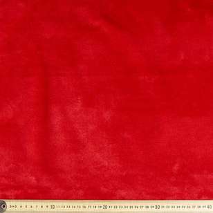 Plain 148 cm Faux Craft Fur Fabric Red 148 cm