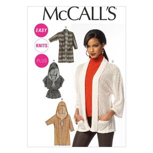 McCall's Pattern M6802 Womens' Cardigans