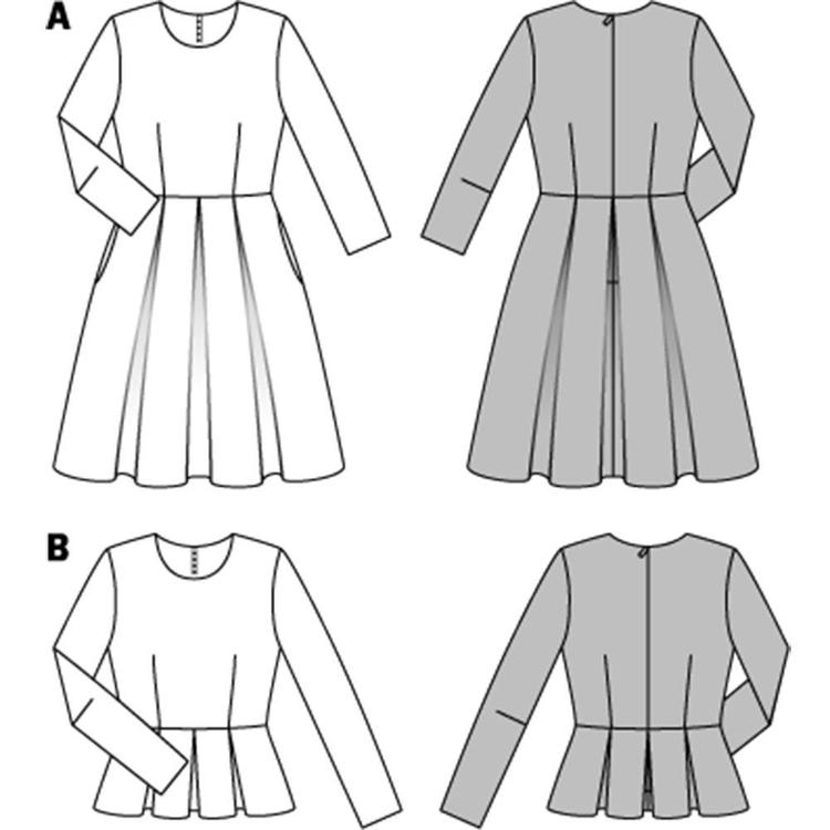 Burda Pattern 7034 Women's Dress And Top  8 - 18