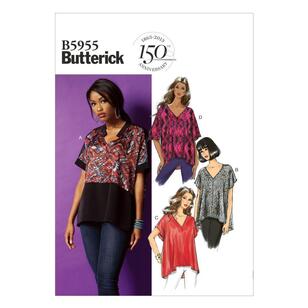 Butterick Sewing Pattern B5955 Misses' Top White