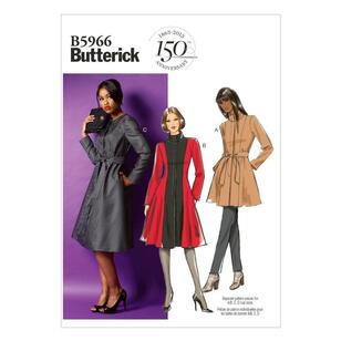Butterick Pattern B5966 Women's  Jacket Coat & Belt