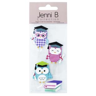 Jenni B Wise Owls Stickers Multicoloured