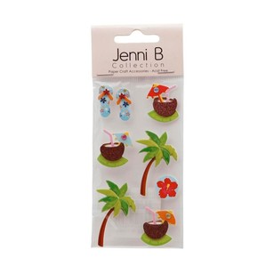 Jenni B Tropical Holiday Stickers Multicoloured
