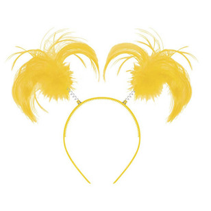 Amscan Supporter Head Bopper Ponytail Yellow