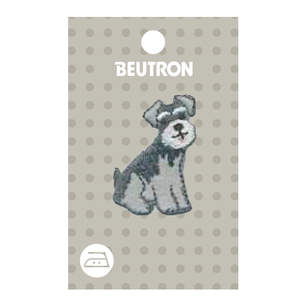 Beutron Motif Shnauzer Grey 28 x 29 mm