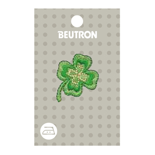 Beutron Motif Clover Green 25 x 29 mm