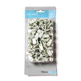 Tribeca Curtain Track Gliders 100 Pack  Ivory
