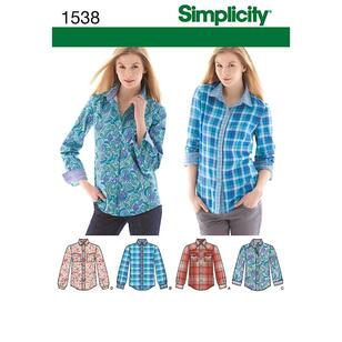 Simplicity Pattern 1538 Women's & Men's Top