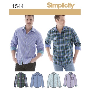 Simplicity Pattern 1544 Men's Shirt