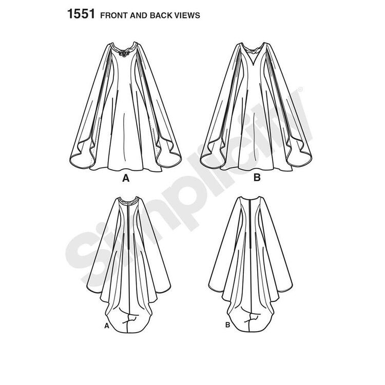 Simplicity Pattern 1551 Misses' Costume