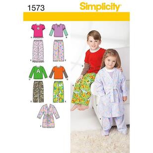 Simplicity Pattern 1573 Kid's Sleepwear