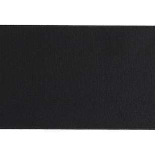 Berisfords Large Double-Sided Polyester Satin Ribbon Black 70 mm