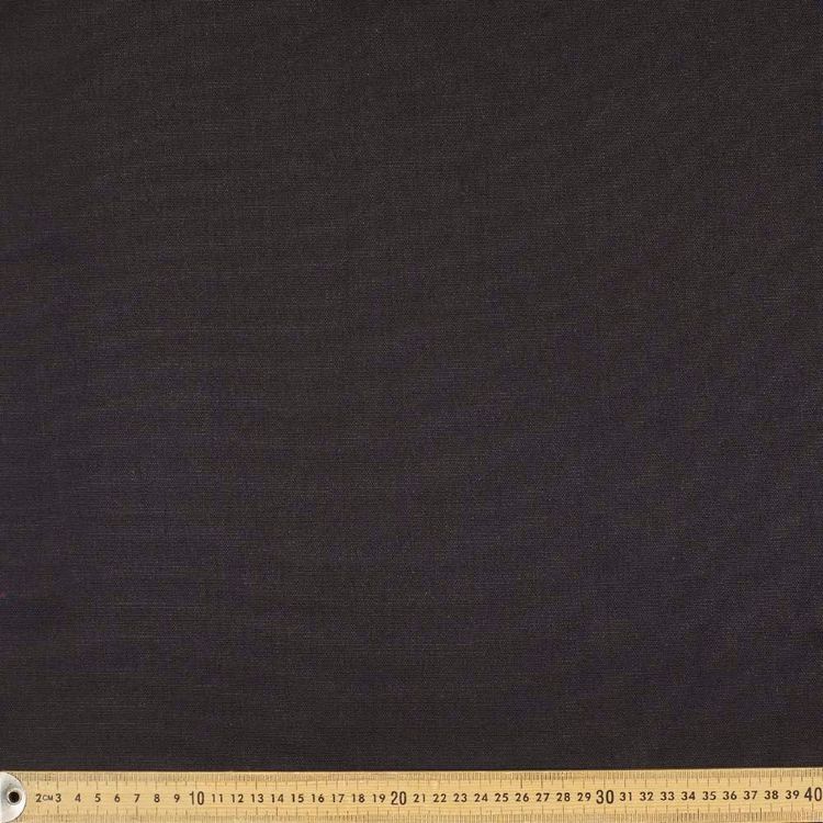 Plain Cotton Duck Fabric Black 120 cm