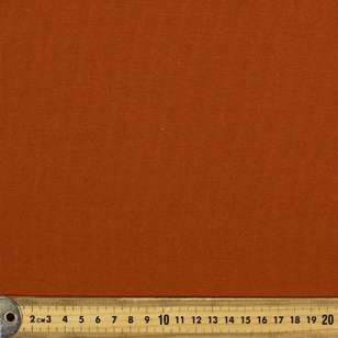 Plain Cotton Duck Fabric Rust 120 cm