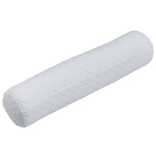Brampton House Polyester Bolster Pillow Protector White Standard