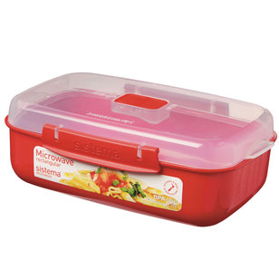 Sistema Microwave Rectangle Container 1.25 L Red 1.25 L