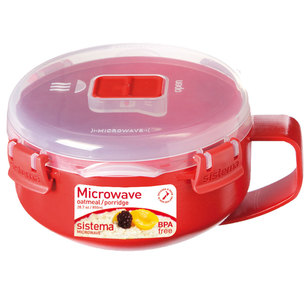 Sistema Microwave Oats With Handle 850 mL Red 850 mL