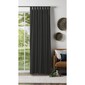 KOO Henry Tab Top Curtain Black 140 x 223 cm