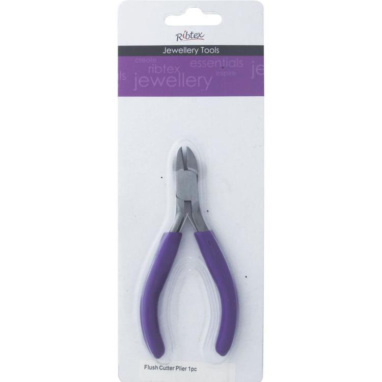 Ribtex Jewellery Tools Flush Cutter Plier Purple