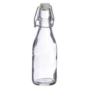 Round Glass Bottle Clear 250 mL