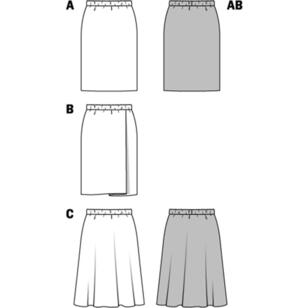 Burda Pattern 6937 Women's Skirt  6 - 28