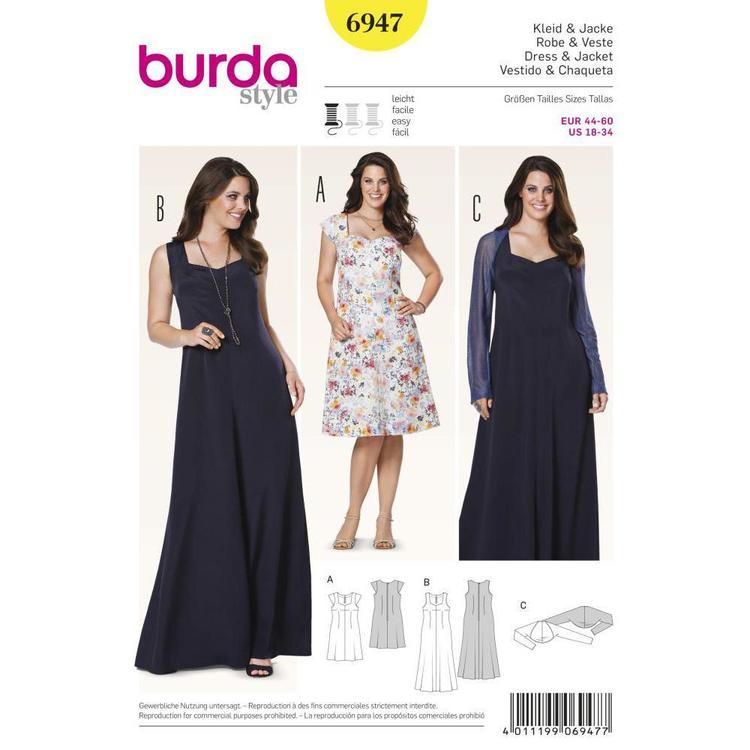 Burda Pattern 6947 Girl's Coordinates  18 - 34