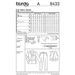 Burda Pattern 9433 Boy's Evening Wear  9 - 15