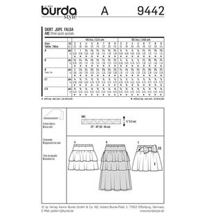 Burda Pattern 9442 Girl's Skirt  2 - 9