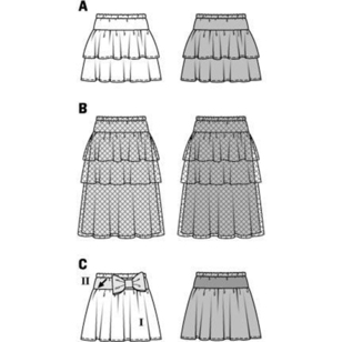 Burda Pattern 9442 Girl's Skirt  2 - 9