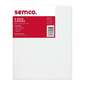 Semco 8 x 10 Inch Stretched Canvas 5 Pack White 8 x 10 in