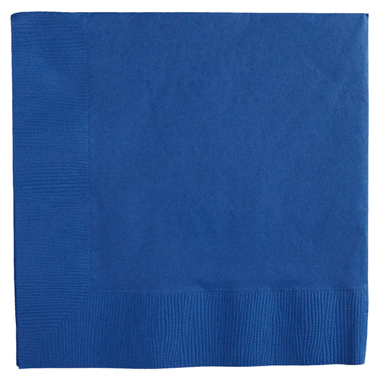 Amscan 2 Ply Bright Royal Blue Lunch Napkins