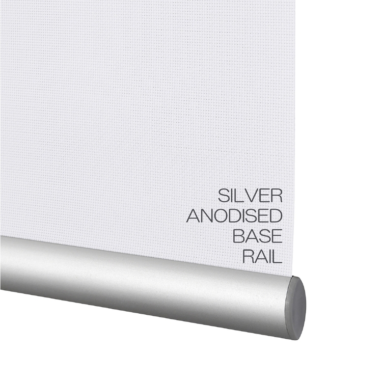 Caprice Platinum Sunscreen Roller Blind White