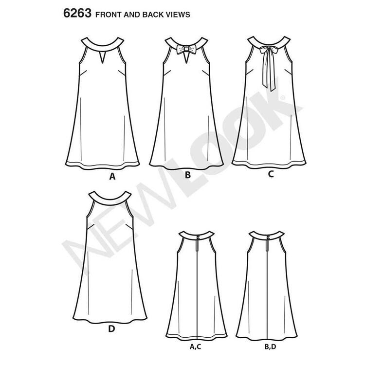 New Look Pattern 6263 Women's Dress  8 - 18