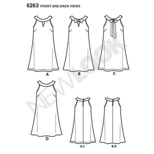 New Look Pattern 6263 Women's Dress  8 - 18
