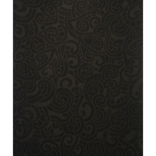 Kiwiana Moko 112 cm Cotton Fabric Black 112 cm