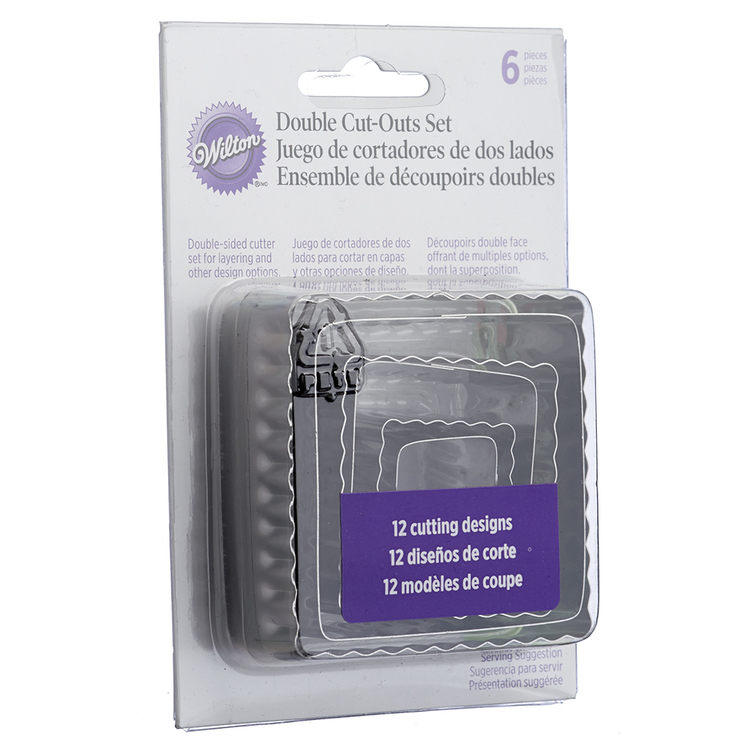 Wilton Round Double Cut-Outs Set Silver