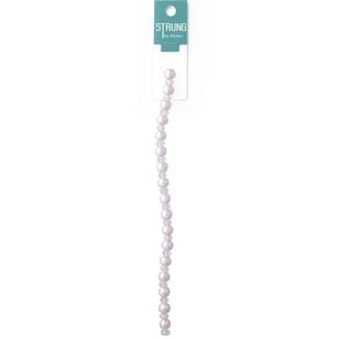 Ribtex Strung Pearl & Aurora Boreali Crystal Beads Soft Pink