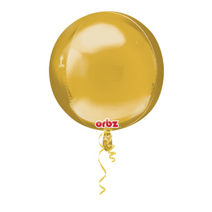 Amscan Foil Orbz Balloon Gold 40 cm