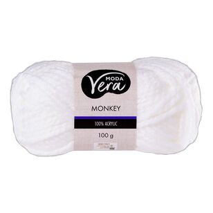 Moda Vera Monkey Yarn New White 100 g