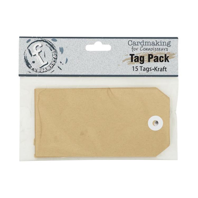 Fundamentals Rectangle Tag Pack 15 Pack