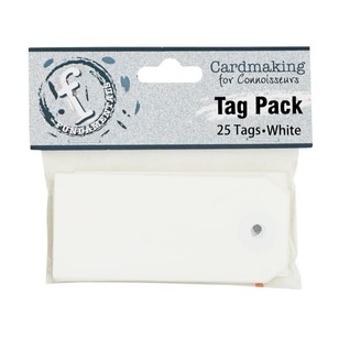 Fundamentals Rectangle Tag Pack 25 Pack White