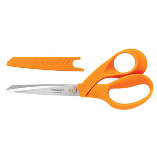 Fiskars Razor Edge Scissors With Sheath Orange 8 in