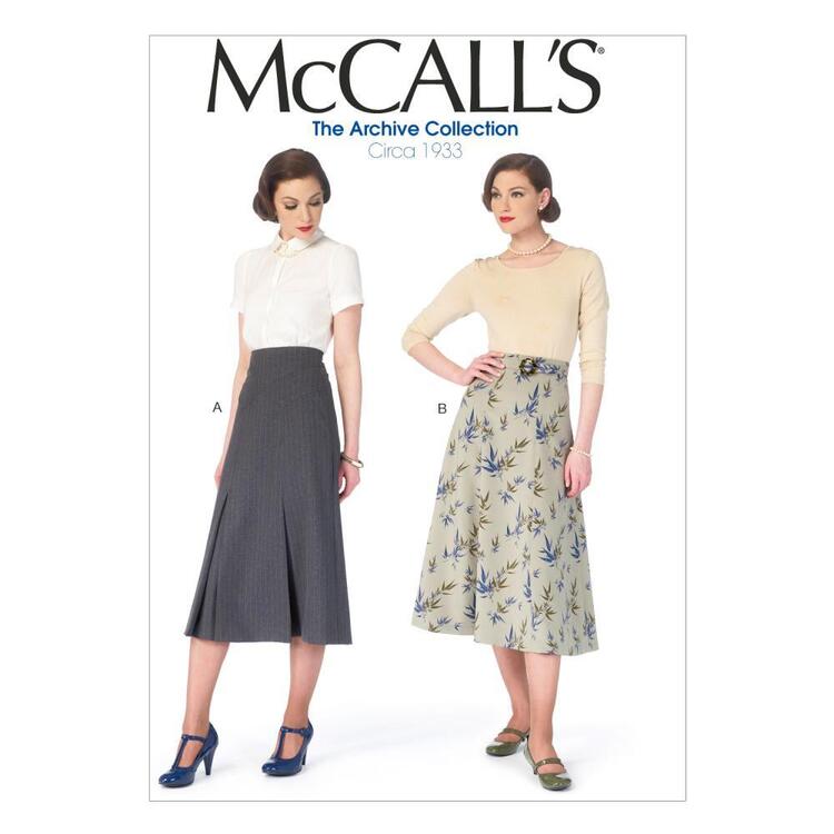 McCall's Pattern M6993 Misses' Skirts & Belt