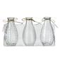 Emporium Sable Bottle Vase Set Clear 14 cm