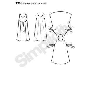 Simplicity Pattern Vintage 1356 Women's Dress