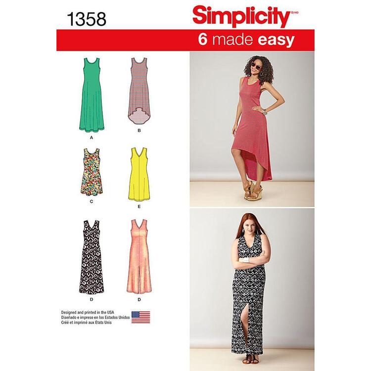 Simplicity Pattern 1358 Women's Dress
