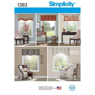 Simplicity Pattern 1383 Window Valances