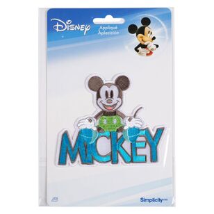 Simplicity Disney Mickey Mouse With Words Iron-On Motif Multicoloured