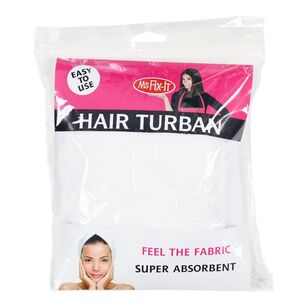 Ms Fix-It Hair Turban White